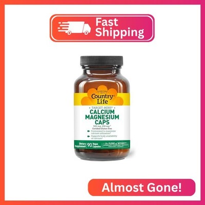 Country Life Target-Mins Calcium Magnesium Complex - 1000mg Calcium, 500mg Magne