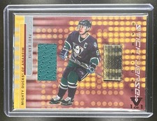 2001-02 ITG Signature Series Paul Kariya Stick & Jersey Dual MEM Vault 1/1 SP
