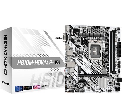 H610M-HDV/M.2+ D5 LGA 1700 Micro ATX DDR5 Intel H610 SATA 6Gb/s Micro