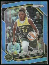 2025 Panini Prizm WNBA #37 Jordan Horston Carolina Blue Prizms #/125