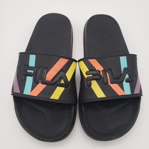 Fila Drifter Lux Stripe Slide Sandals Women's Size 7