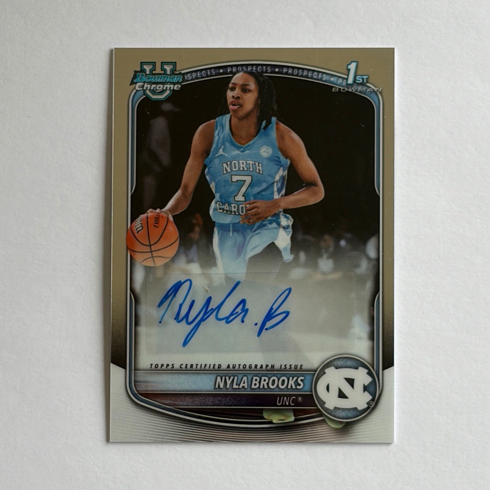 2025-26 Topps Bowman Chrome Nyla Brooks Autograph