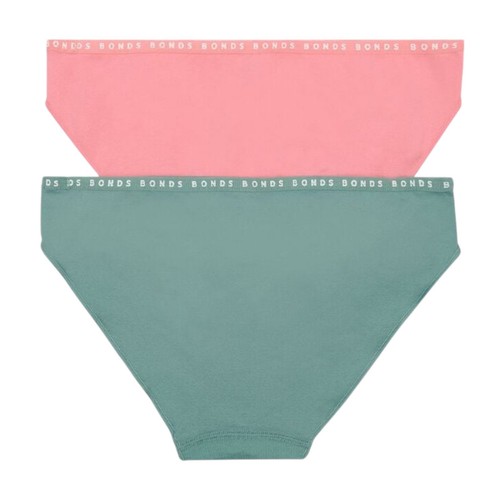 12 X Bonds Womens Seamless Hipster Bikini Underwear Pink/ Teal Briefs - Picture 2 of 7