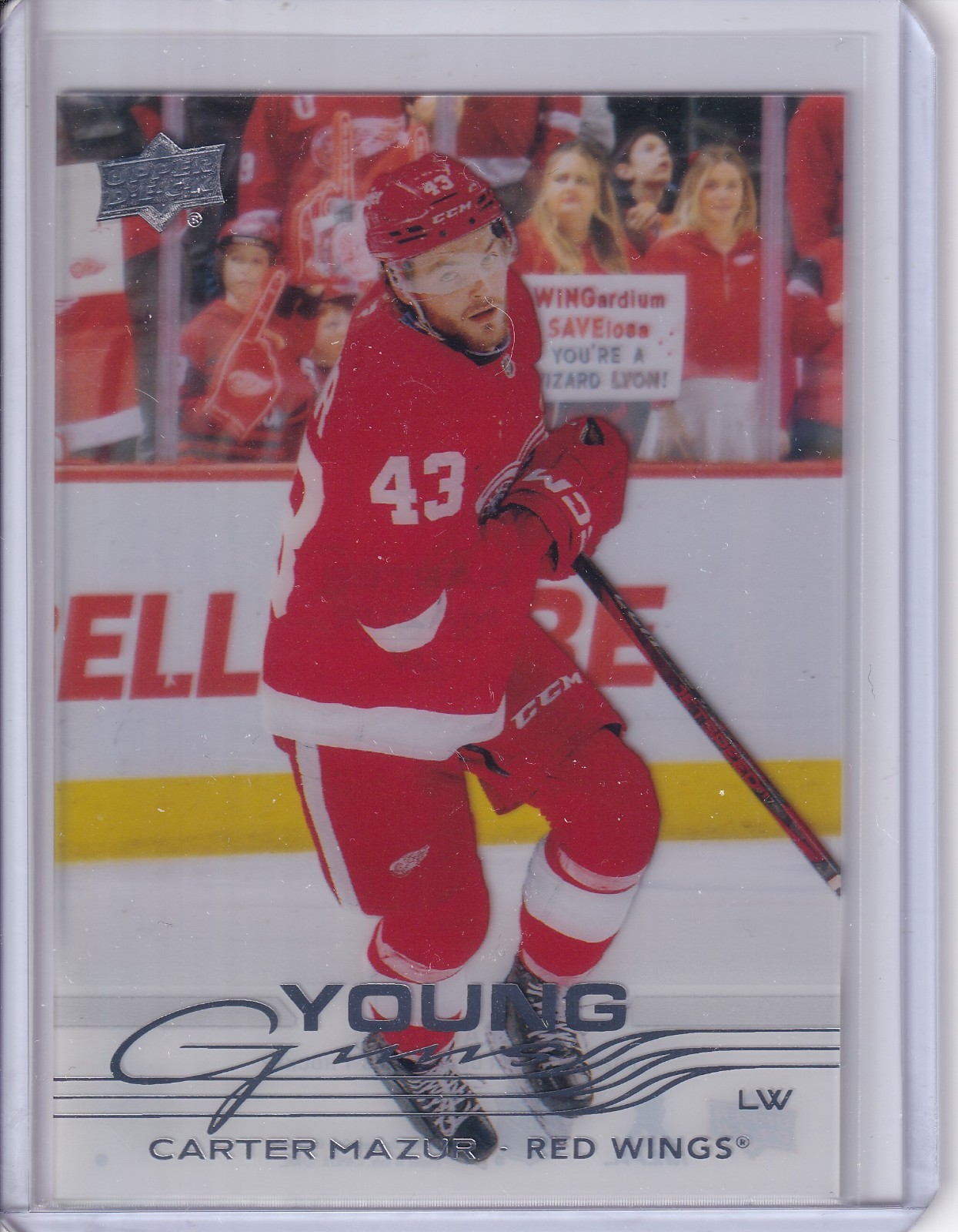 2025-26 UPPER DECK SERIES 1 YOUNG GUNS CLEAR CUT CARTER MAZUR RC # 204