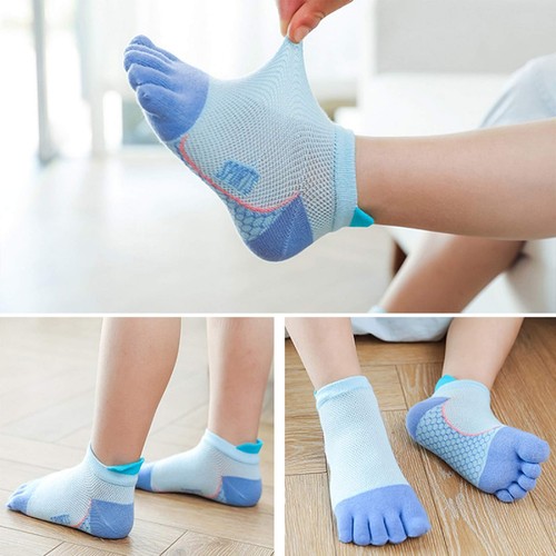 Kids Toe Socks 5 Pair Children Five Finger Toe Socks Breathable Cotton Sports... - Picture 9 of 9