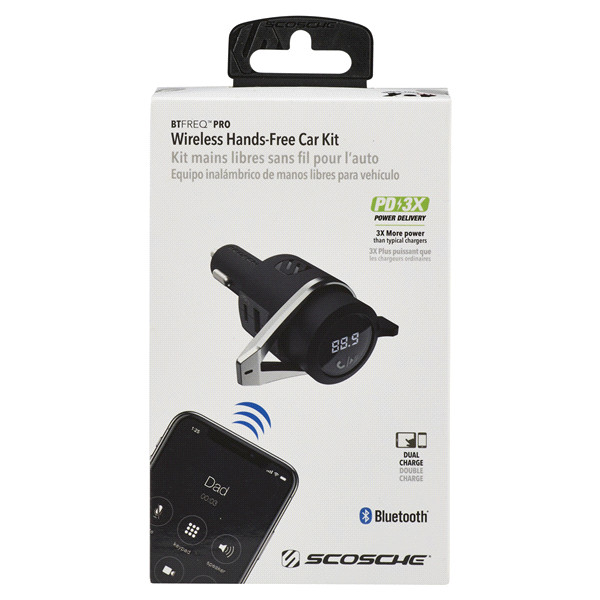 Scosche BTFREQ Wireless Hands-Free Car Kit (2 USB Charging P