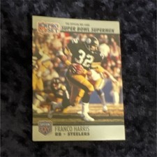 Pro Set 1990 Franco Harris #41 Pittsburgh Steelers Super Bowl Supermen NFL Card