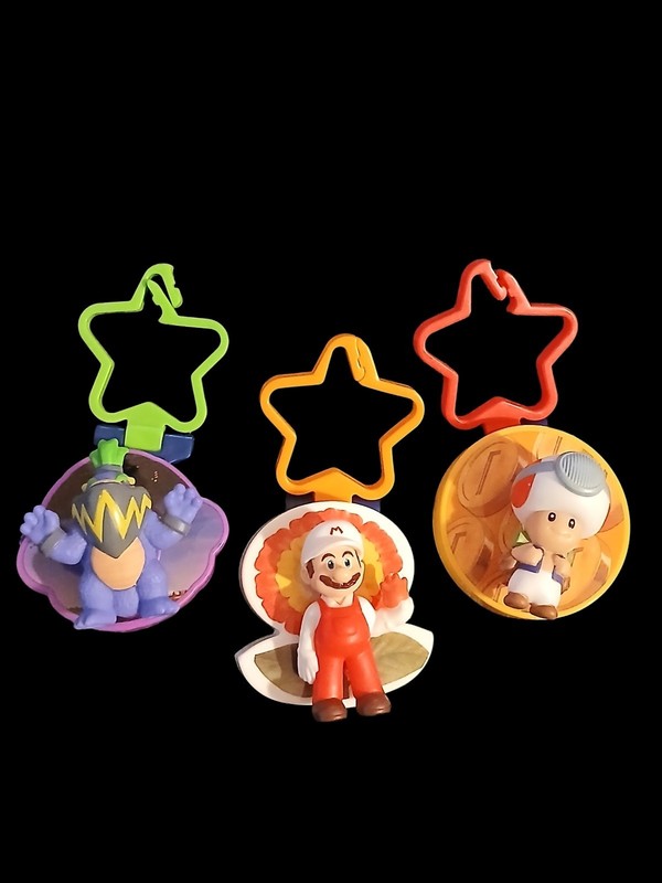 Nintendo Mario Bros Movie McDonald’s Happy Meal Toys Lot 3 