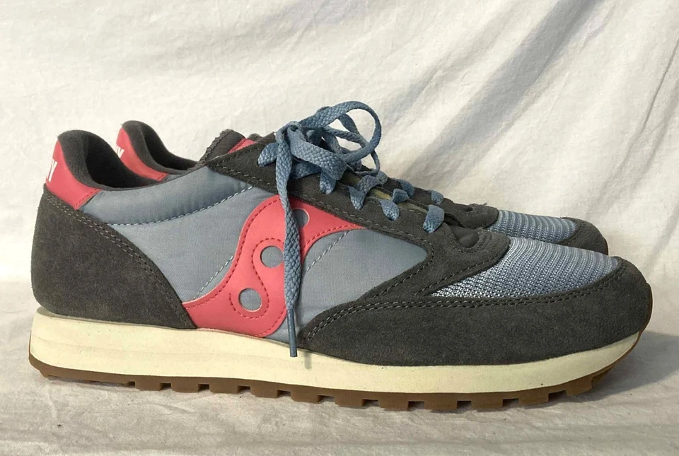 Saucony Jazz Original Vintage Men's Size 10.5 Light Blue & Pink Running Shoes - Image 3 of 4