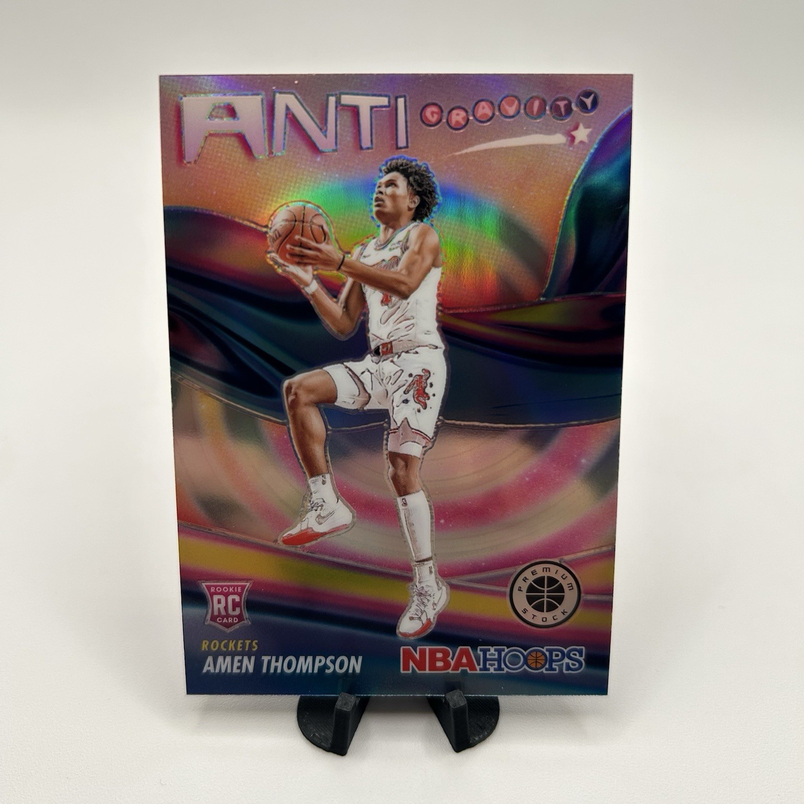 2023-24 Nba Hoops Premium Stock Anti-Gravity Amen Thompson #16 Silver Prizm RC
