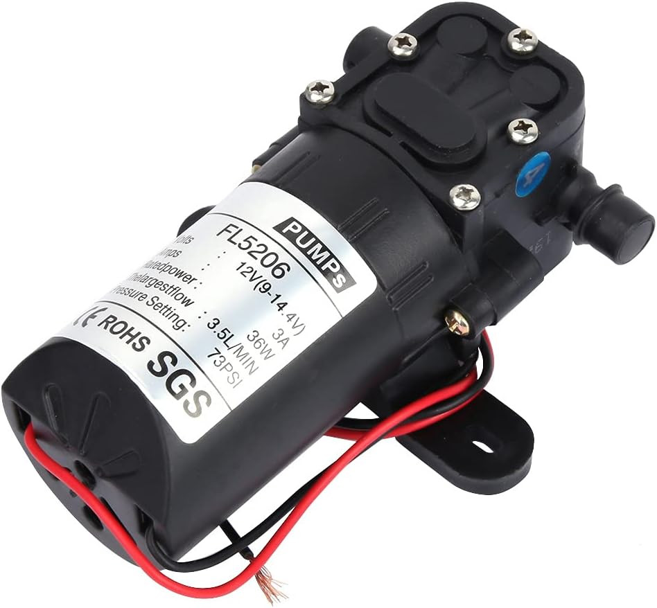 Pompa Autoadescante 12V/24V per Irrigazione e Fai-da-Te - 3.5L/Min 36W