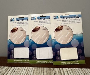 Slip X Safety Treads 7-1/2” Non Slip Treads For Tub Shower - Read