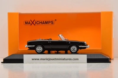 FIAT 850 SPORT SPIDER 1968 BLACK MAXICHAMPS 1/43 NEUF EN BOITE - Photo 1/4