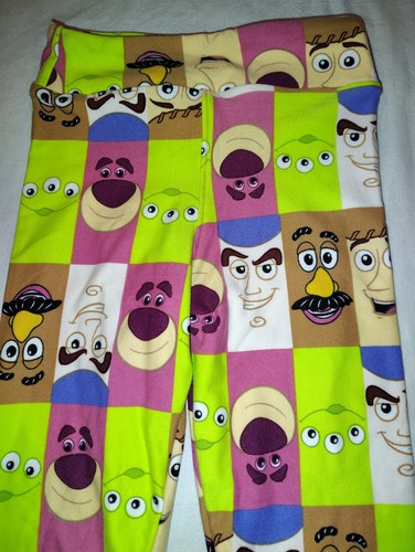 LuLaRoe Leggings Kids S/M NWOT Disney Pixar Toy Story Faces NEW OS - Picture 2 of 3