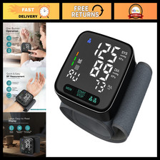 Digital Wrist Blood Pressure Monitor - FDA Cleared, Dual User, LED Display, EVA