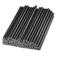 Hot Glue Sticks Mini Adhesive Hot Melt Glue Gun Sticks 0.27" x 4"/Black/100 Pcs 0.21 per stick