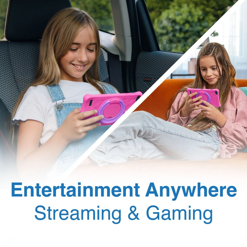 Laser 7-inch Android 15 Tablet 4GB 64GB with Pink Protective Case - Image 3 of 4