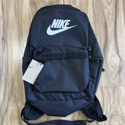 NEW NIKE HERITAGE BLACK BACKPACK BOOK BAG STYLE DC4244-010