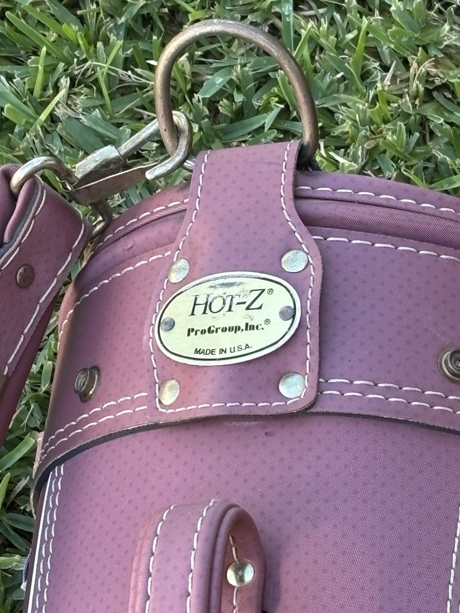Vintage Hot Z ProGroup Golf Cart Bag 6-Way Divider Made USA Pink
