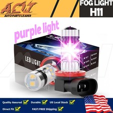 For Honda CR-V 2002-2019 2x Purple Beam H11 LED Fog Light Bulbs Kit
