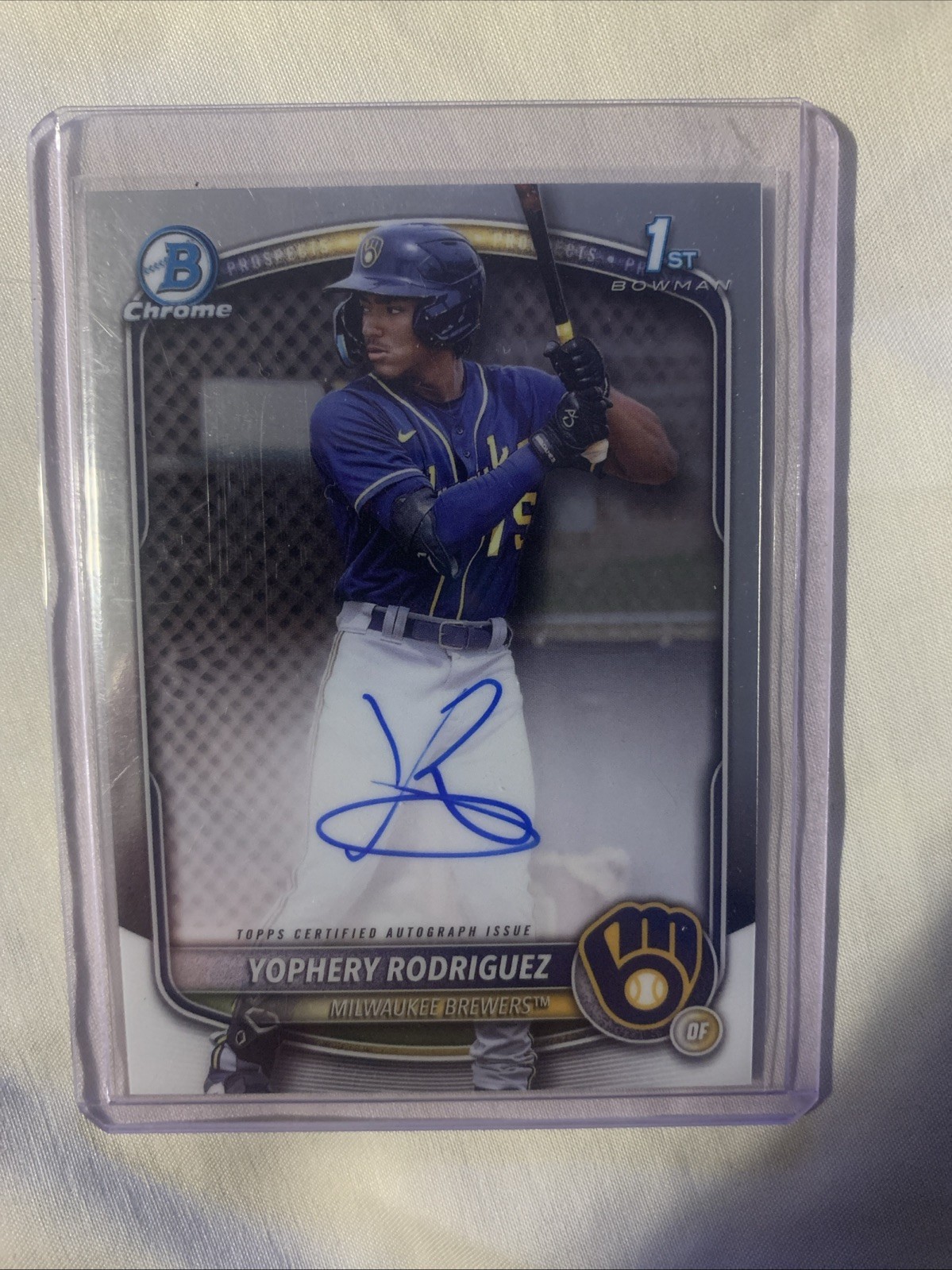 2025 Bowman Chrome Yophery Rodriguez 1st Auto #CPA-YR