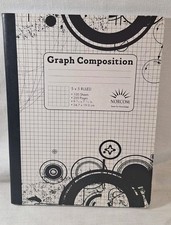 5 x 5 Ruled Graph Composition Book,100 Sheets,9.75"x7.50"