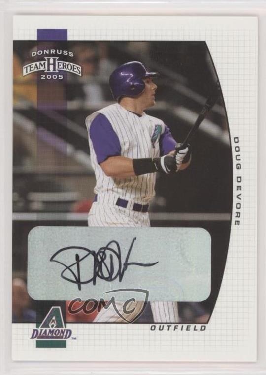 2005 Donruss Team Heroes Auto Doug DeVore #22 Auto 0o4t