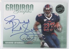 2009 Signature Edition Gridiron Graphs Green 14/25 Rashad Jennings Auto 0p5
