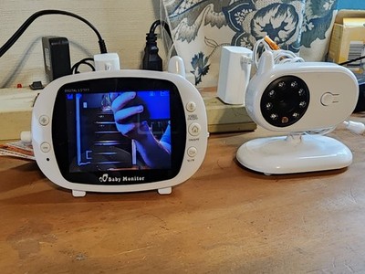 Wireless Video & Sound 3.5'' TFT Color Baby Monitor or Security Camera Tested