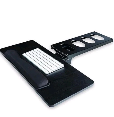 Adjustable Keyboard Tray – 360° Swivel Under Desk Keyboard Tray Slide Out, 25" 