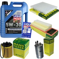 Inspektionskit Filter Liqui Moly ÖL 5L 5W-30 FüR Ford Ka RU8 1.3 Tdci