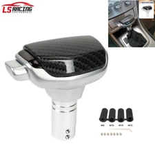 Universal JDM Carbon Fiber Automatic AT Car Gear Stick Shift Knob Lever Shifter