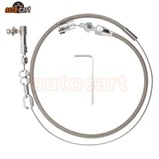 Accelerator 24inch Stainless Steel Throttle Cable Braided Universal For Ford 302