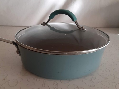 Rachael Ray Cookware Set NonStick 8 Piece Light Blue Gray - Picture 5 of 7