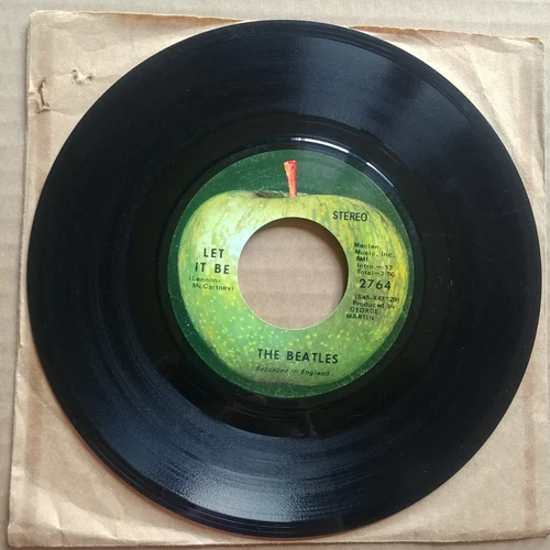 THE BEATLES Let It Be 45 Record 7" POP ROCK Apple Records Vinyl