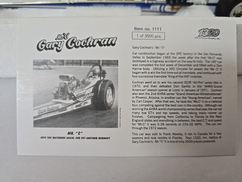 THE FUELERS 1320 GARY COCHRAN SPEED SHOP DIECAST - Imagen 10 de 15