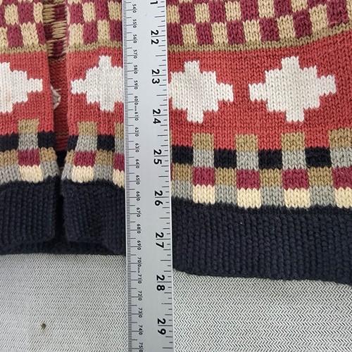 Orvis Sweater Womens Small Black Geometric Southwestern Aztec Cowgirl Festival - Picture 5 of 5
