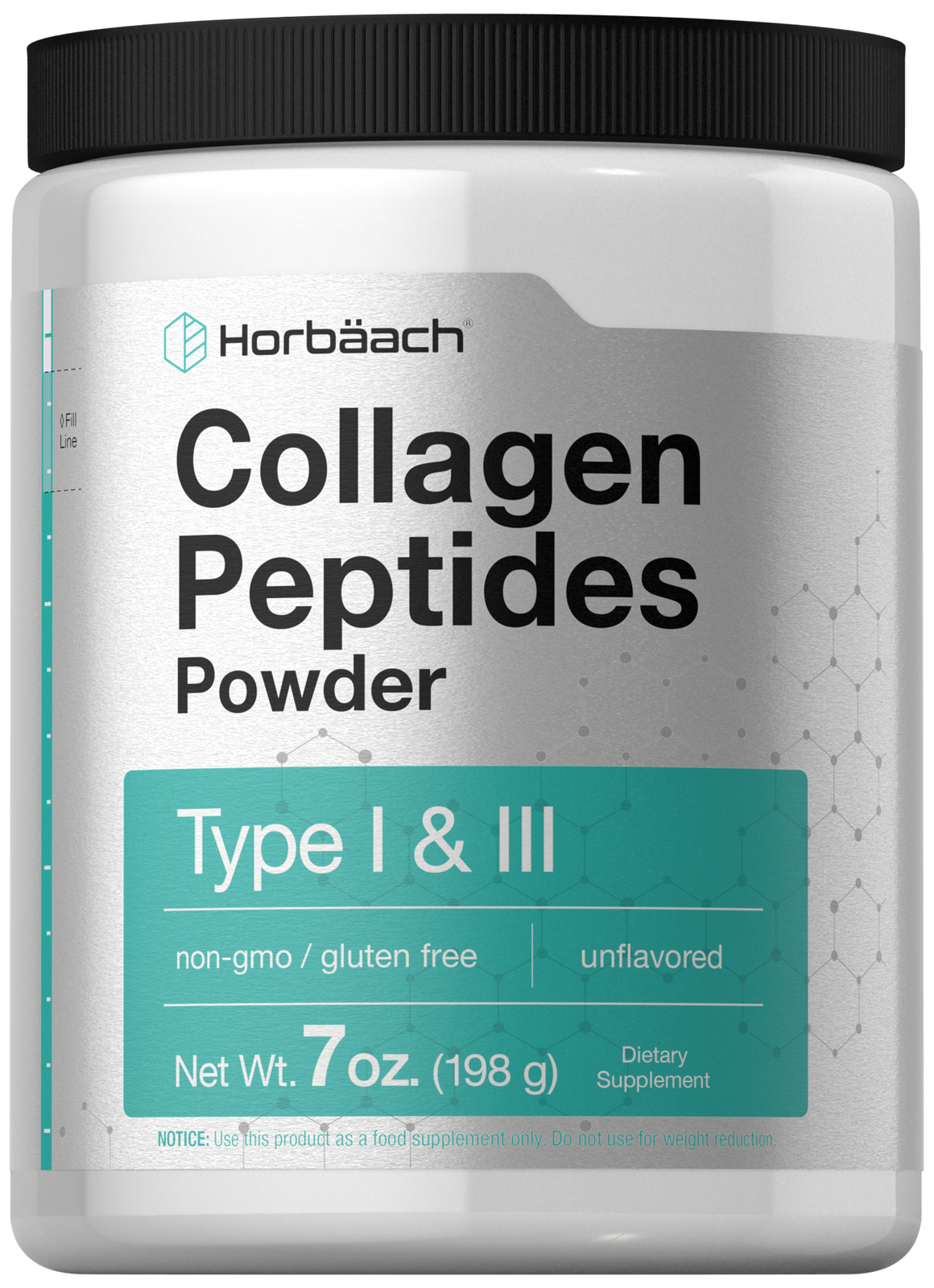 Multi Collagen Powder 7oz | Type I &  III | Unflavored | by Horbaach