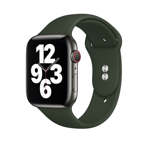 Silicone per Apple Watch Series 9 8 7 6 5 4 SE 40/44/41/45/49 mm cinturino sportivo - Foto 21 di 69