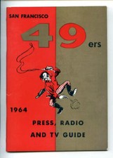 San Francisco 49ers RARE 1964 Media Guide John Brodie program press Football