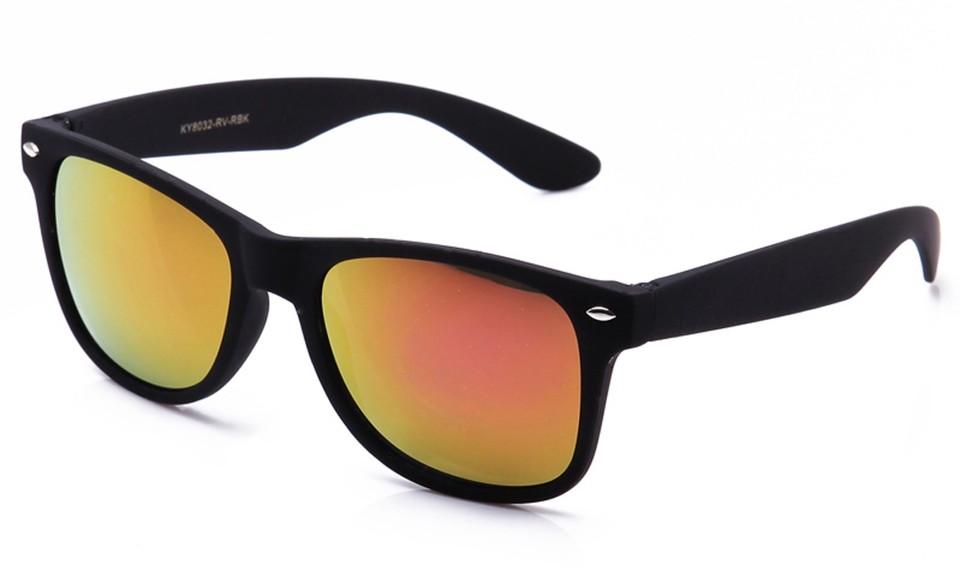 OWL Retro Vintage Sunglasses - Colorful Mirror Lens With Matte Frames (3-14 Pairs)