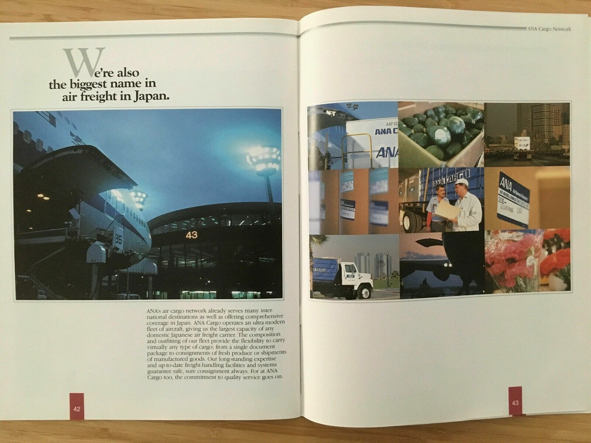 ANA NIPPON AIRWAYS 1989 PROFILE SERVICES BROCHURE B747 L1011