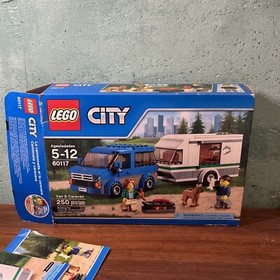 LEGO CITY SET # 60117 Van & Caravan Set W/Mini Figures, Box & Instructions 99%