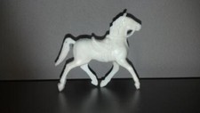 Tim-Mee Western Horse with Saddle. Series 4 1957-1975. White Plastic 60mm