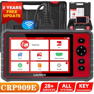 2025 Launch CRP909E Profi KFZ Diagnosegerät Auto OBD2 Scanner ALLE SYSTEM TPMS