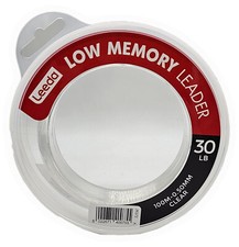 Leeda Low Memory Shock Leader 100m Spools Clear Fishing Line Snag Carp 6lb-30lb