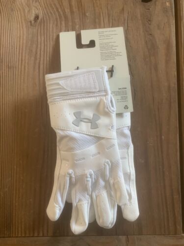 Under Armour UA Motive Women’s White Batting Gloves - Size Large & New With Tags - Picture 2 of 7