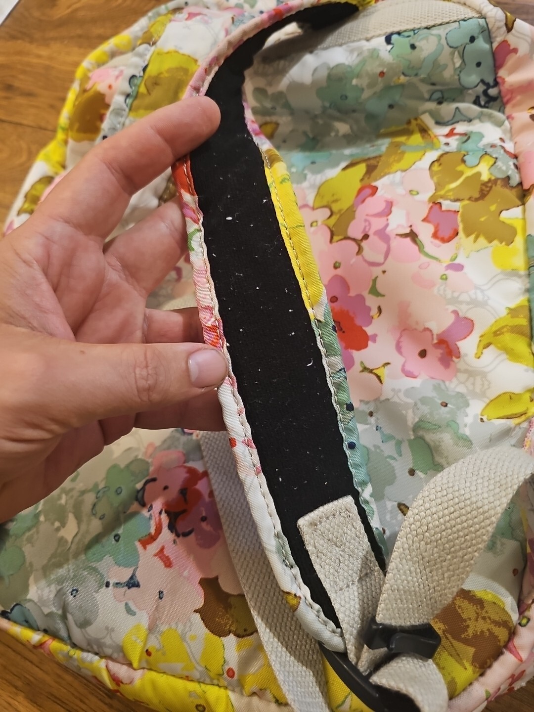 Kipling Printed Foldable Backpack Floral Flowers … - image 4