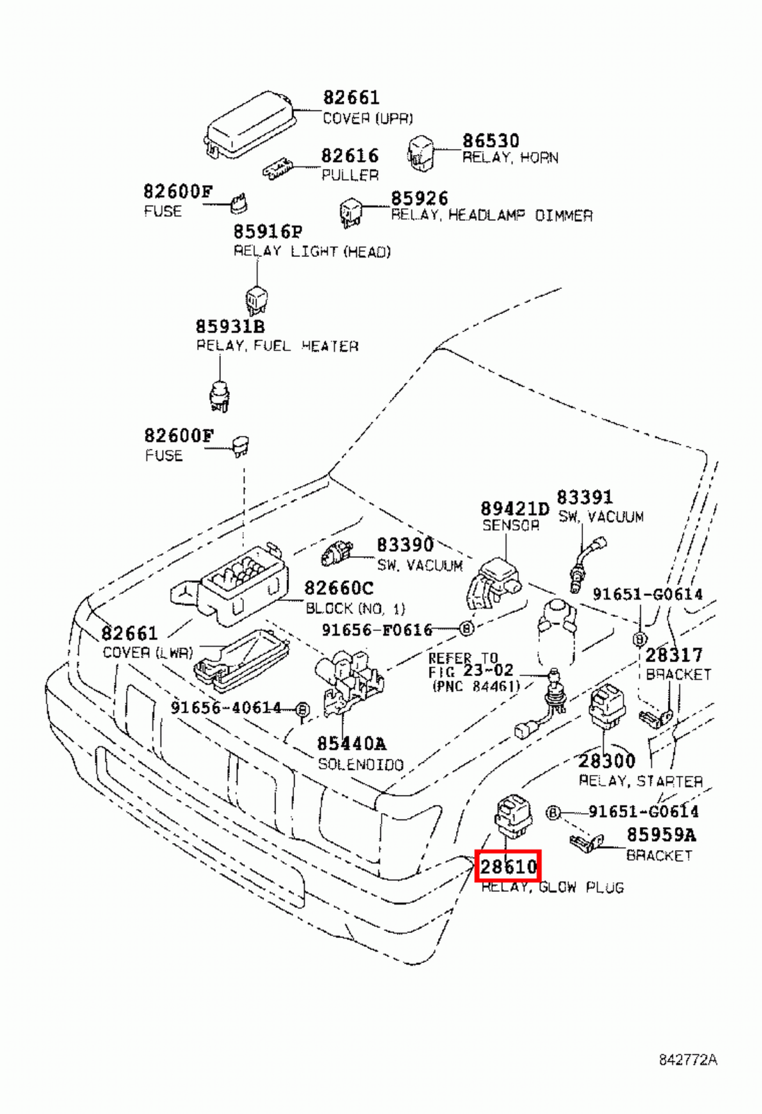Genuine Hilux LN112 LN109 LN108 LN107 LN106 KZN130 1KZ 3L 2L Glow Plug