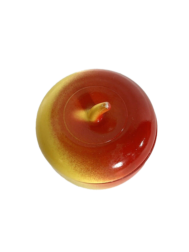 Hazel Atlas Apple Shape Jar Lid Jam Jelly Kitchen Container Vintage Ombre - Picture 7 of 9